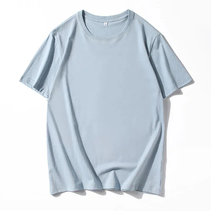 12 Color Oversized Heavyweight T Shirt for Men Summer Short Sleeve Tee 100% Cotton Plain Top Casual Men's Clothing