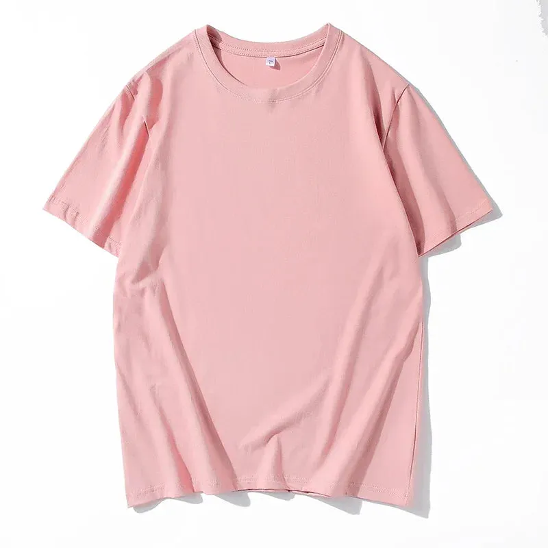 12 Color Oversized Heavyweight T Shirt for Men Summer Short Sleeve Tee 100% Cotton Plain Top Casual Men's Clothing
