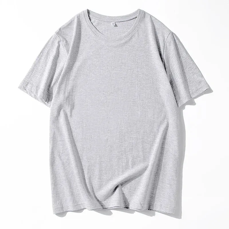 12 Color Oversized Heavyweight T Shirt for Men Summer Short Sleeve Tee 100% Cotton Plain Top Casual Men's Clothing