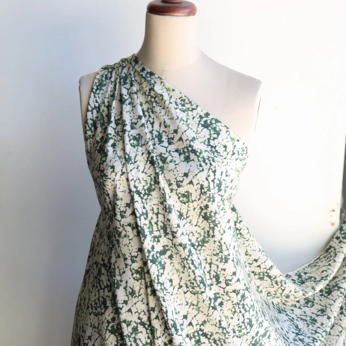 Aerea Verde Silk Crepe De Chine