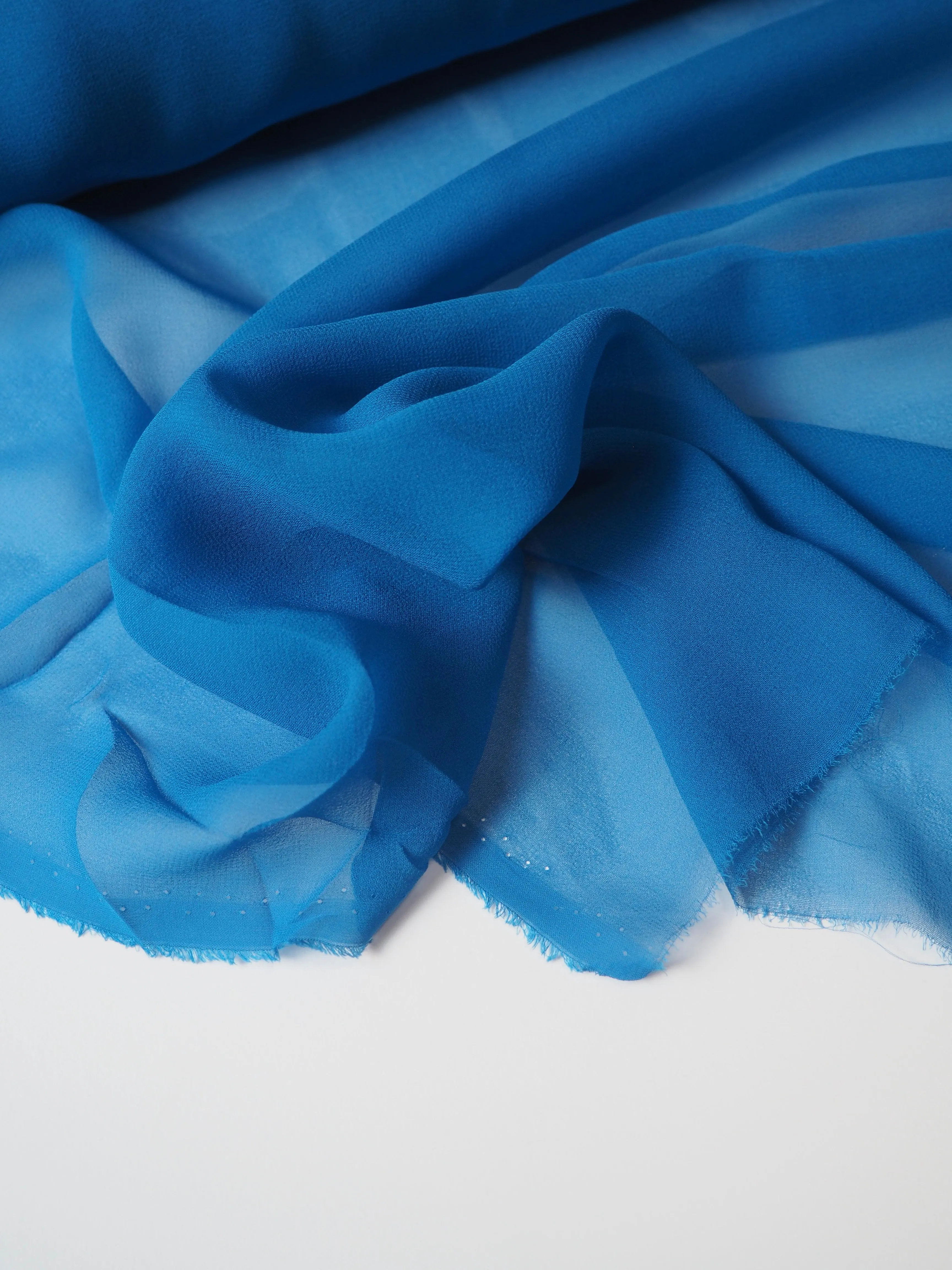 Azure Silk Chiffon