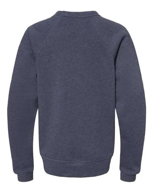 BELLA   CANVAS Youth Sponge Fleece Crewneck Sweatshirt