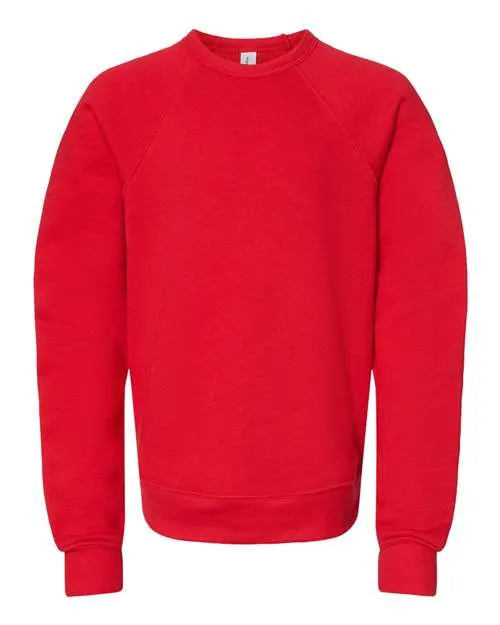 BELLA   CANVAS Youth Sponge Fleece Crewneck Sweatshirt