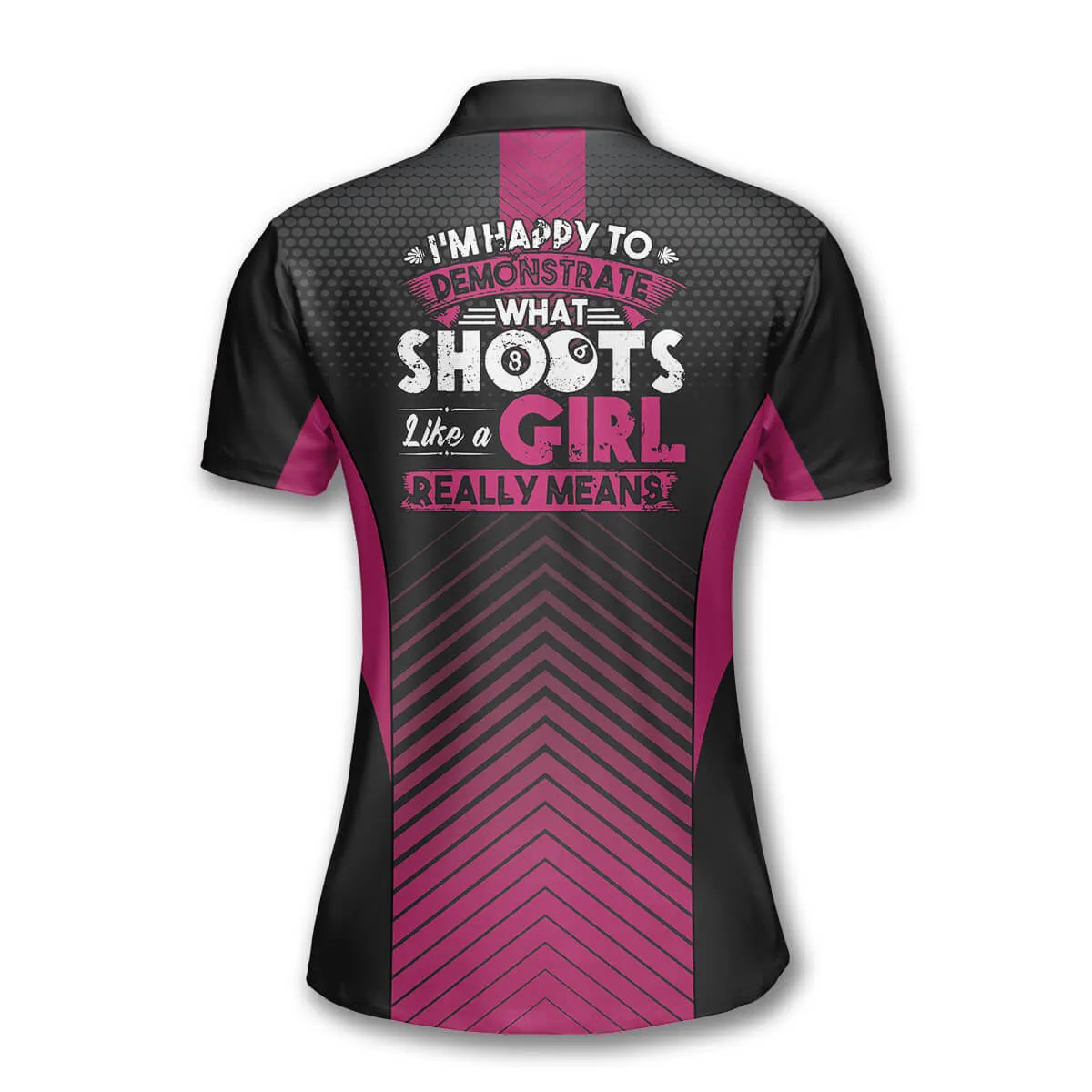 Billiards Shoots Like a Girl Really Means Custom Billiard Polo Shirts for Women Coolspod
