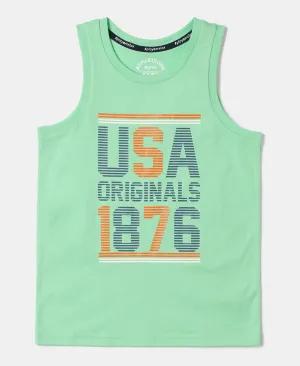 Boy's Super Combed Cotton Graphic Printed Tank Top - Spring Boutique Printed