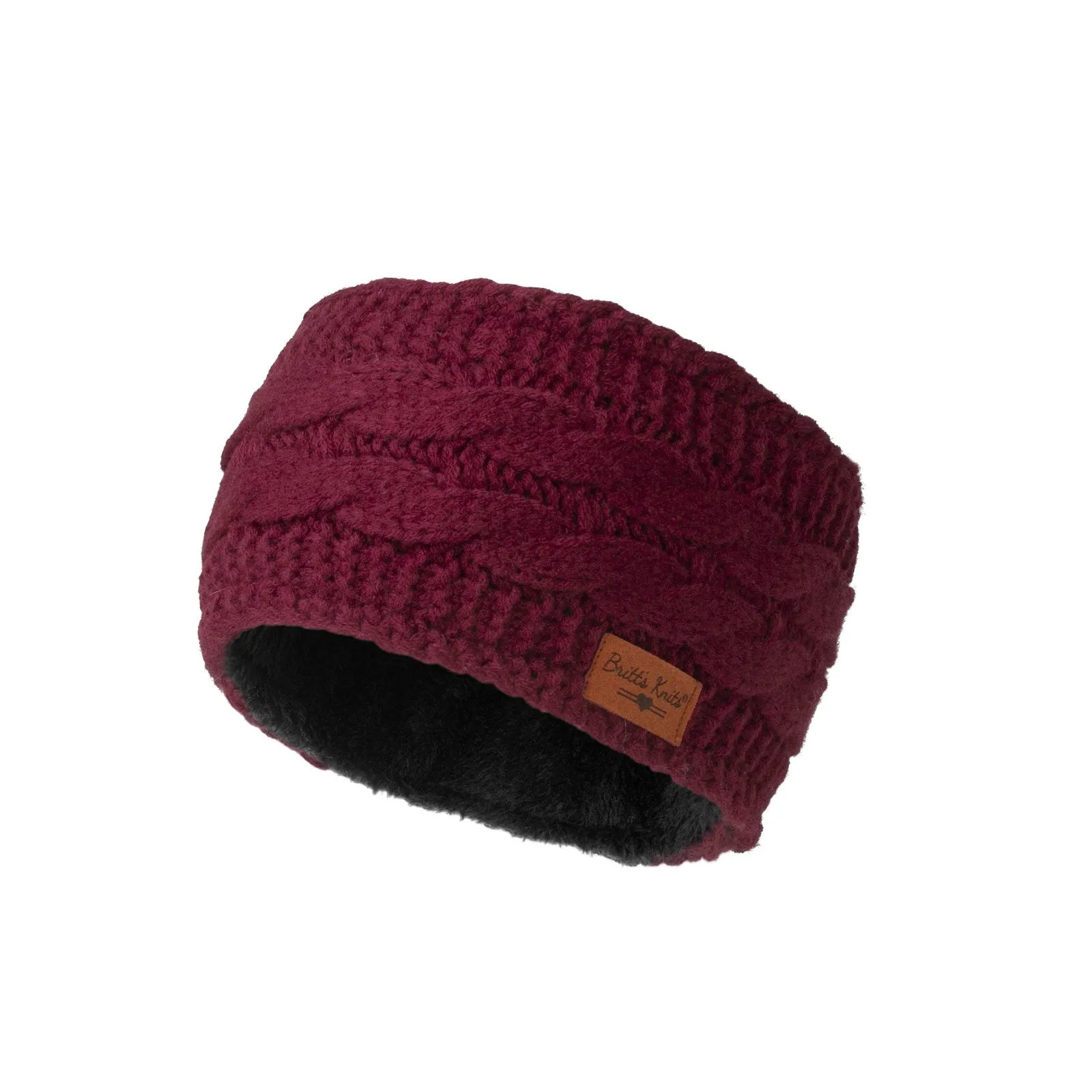 Britts Knits Burgundy Ladies Head Warmer