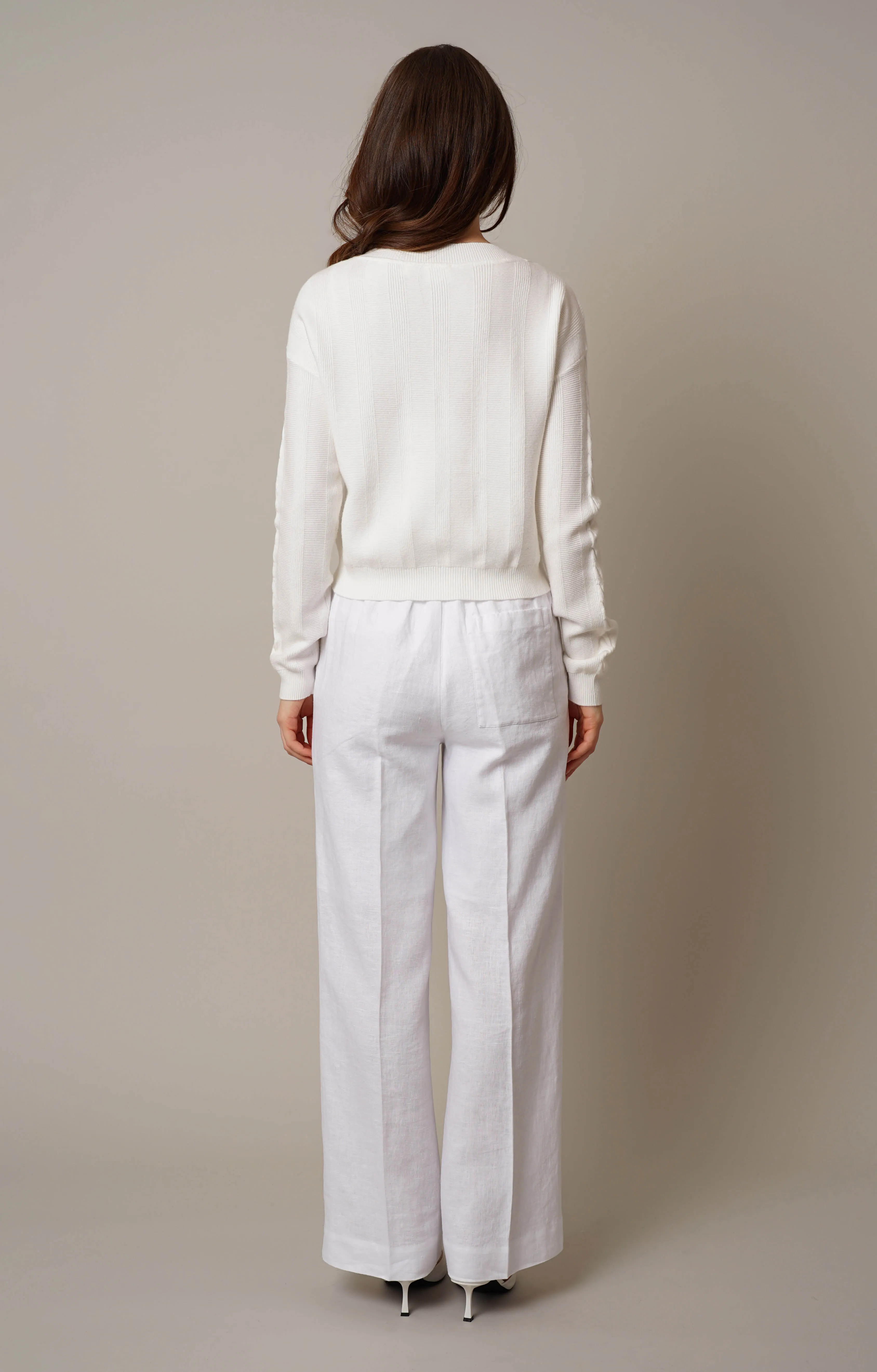 Cable Knit Button Front Cardigan