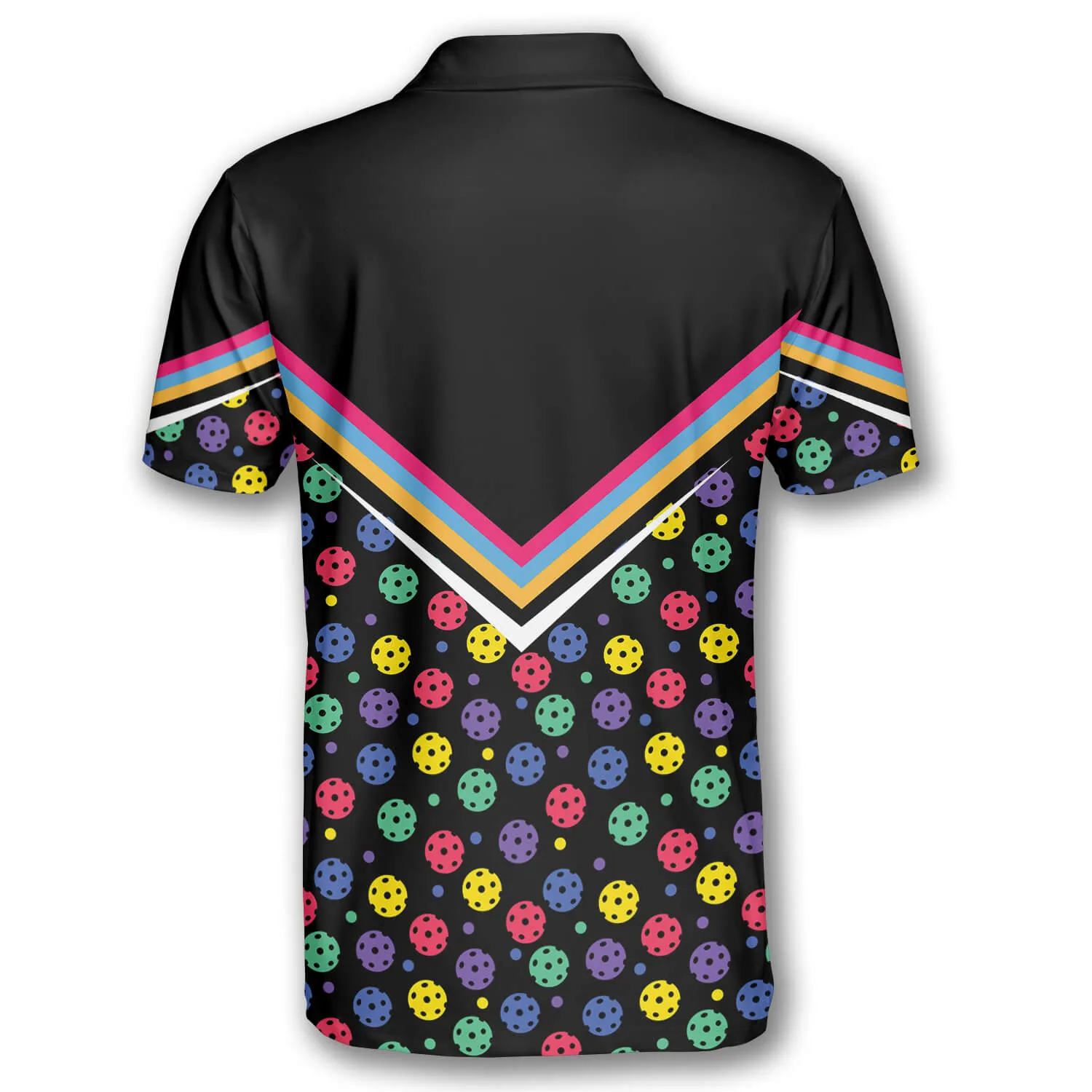 Colorful Pickleball Pattern Custom Pickleball Shirts for Men