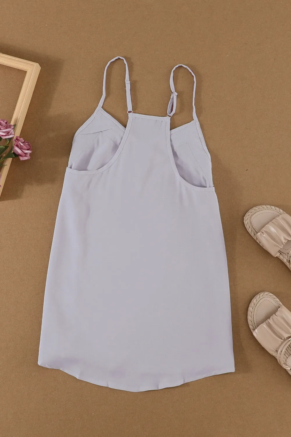 Contrast Trim Racerback Cami