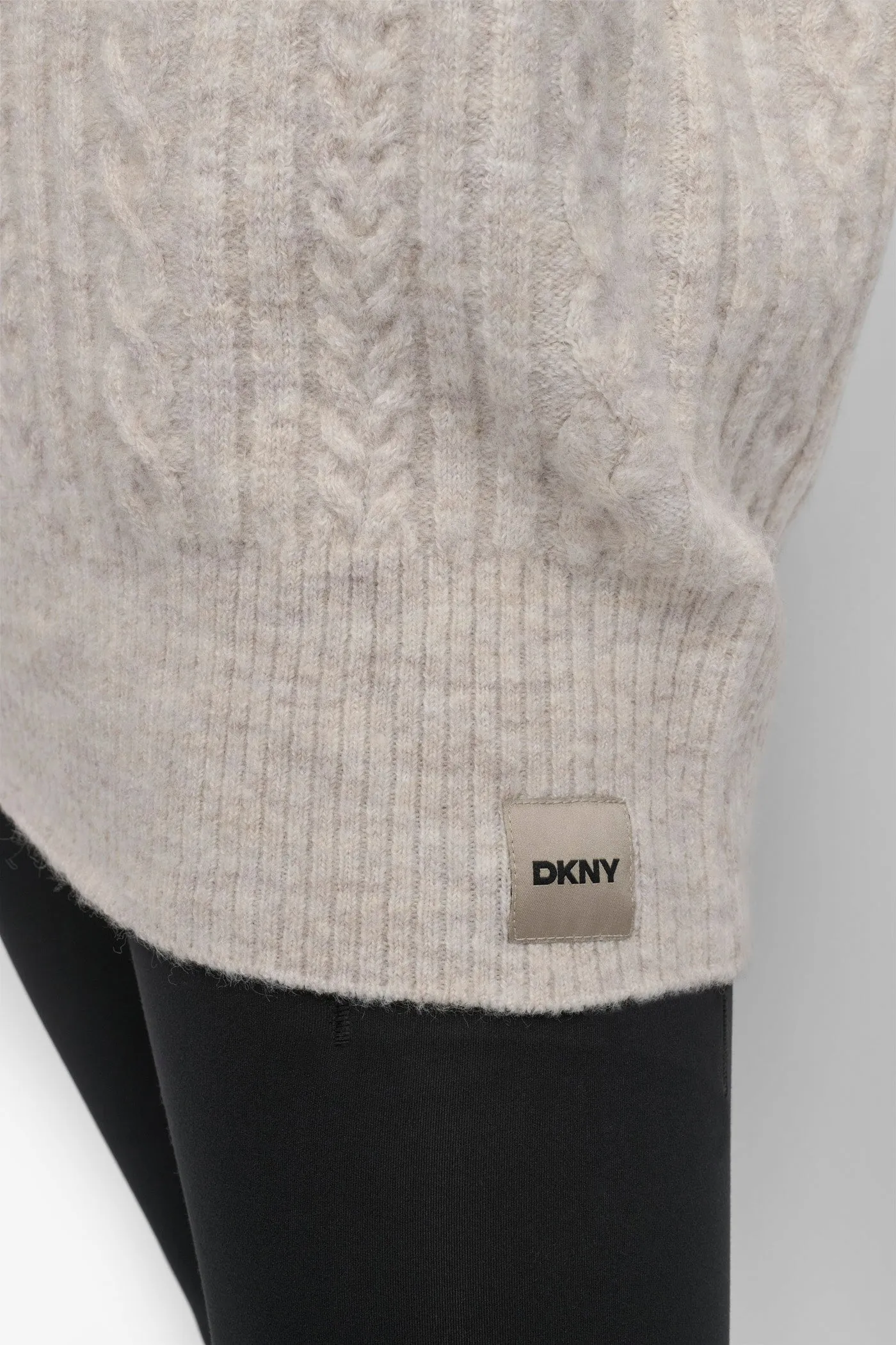COZY CABLE MOCK NECK