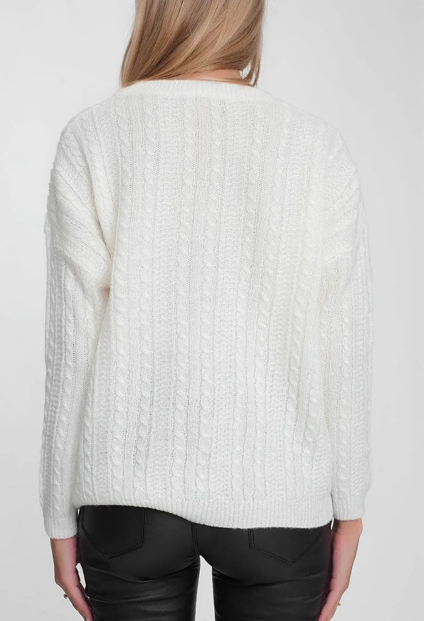 Cream Cable Knit