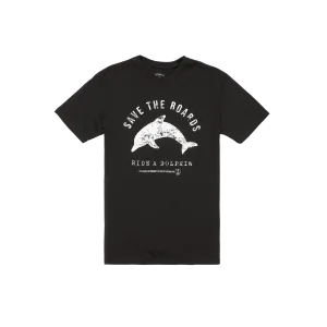 Dolphin Rider Short Sleeve Tee - Black