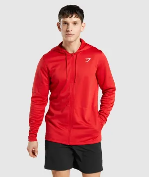 Gymshark Arrival Zip Up Hoodie - Red