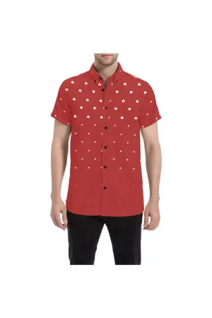 Heart Rising Large Men's All Over Print Short Sleeve Shirt/Large Size