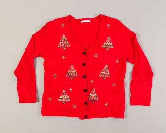 Intricate Trees-Small Christmas Sweater