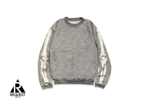 Kapital Grandrelle Fleece Knit Bone Sweater Grey