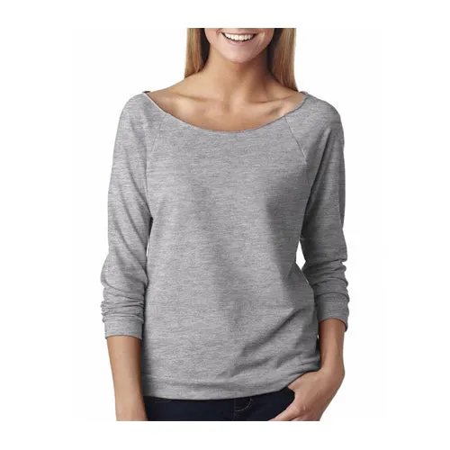 Ladies' French Terry 3/4-Sleeve Raglan
