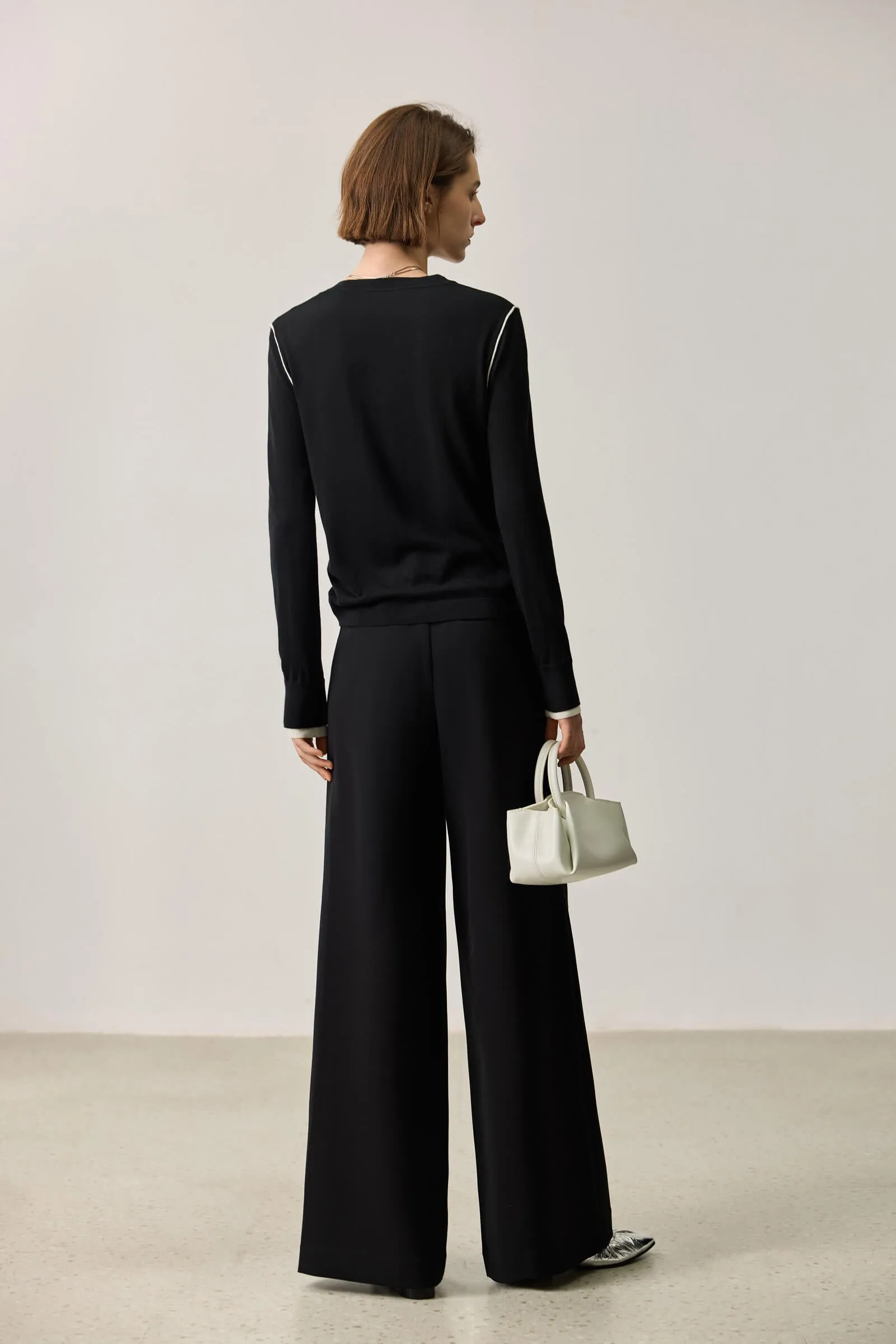 LILY Embroidered Crew Neck Pullover