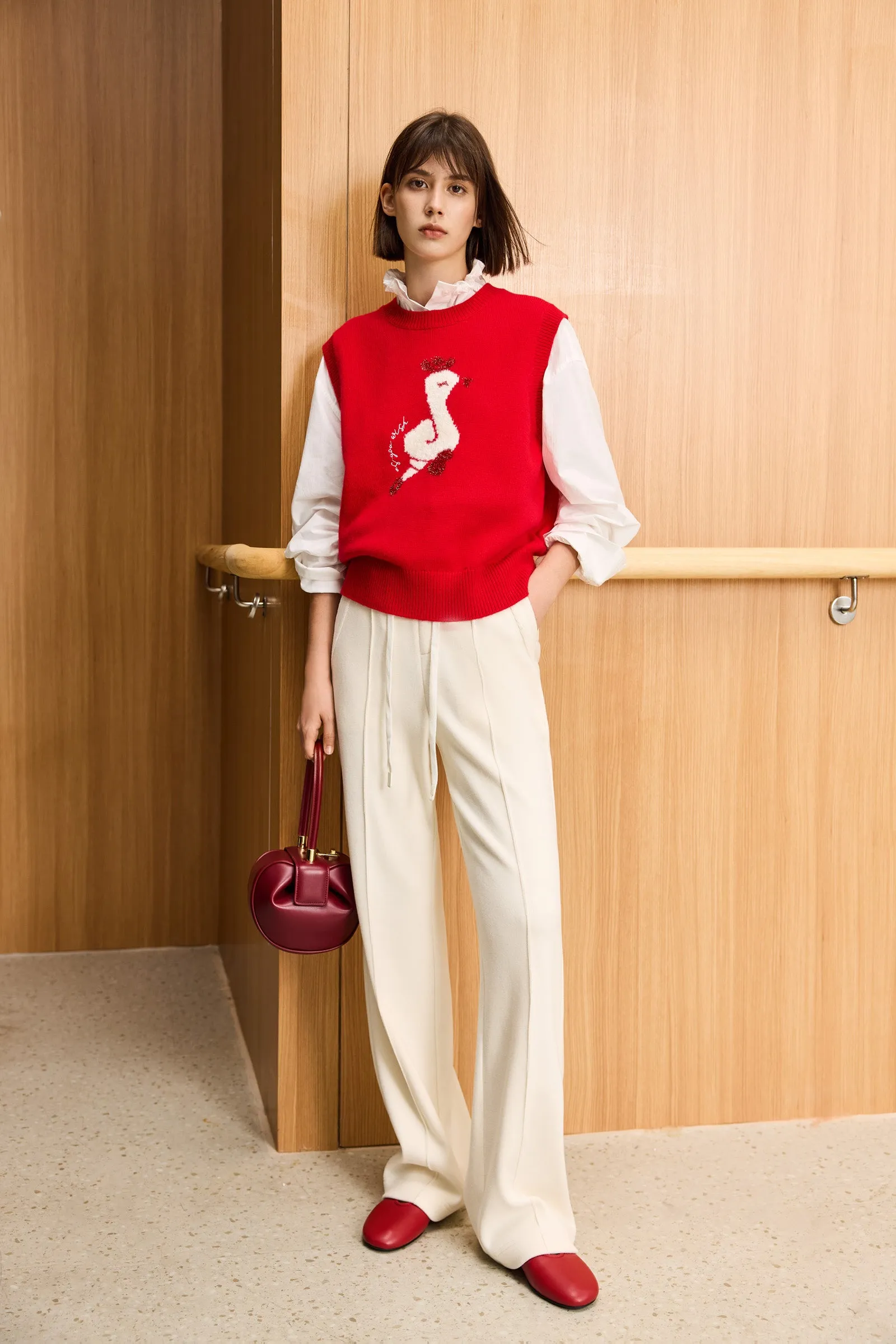 LILY New Year Wool Knit Vest