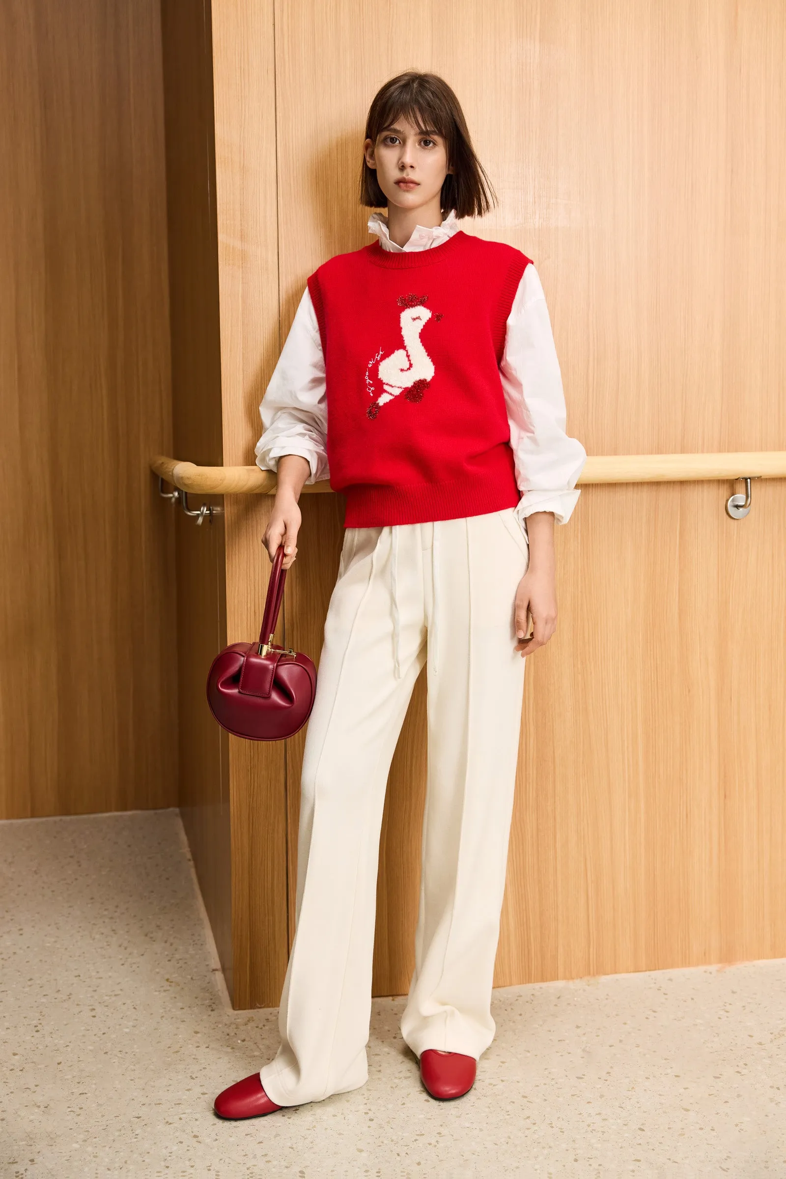 LILY New Year Wool Knit Vest