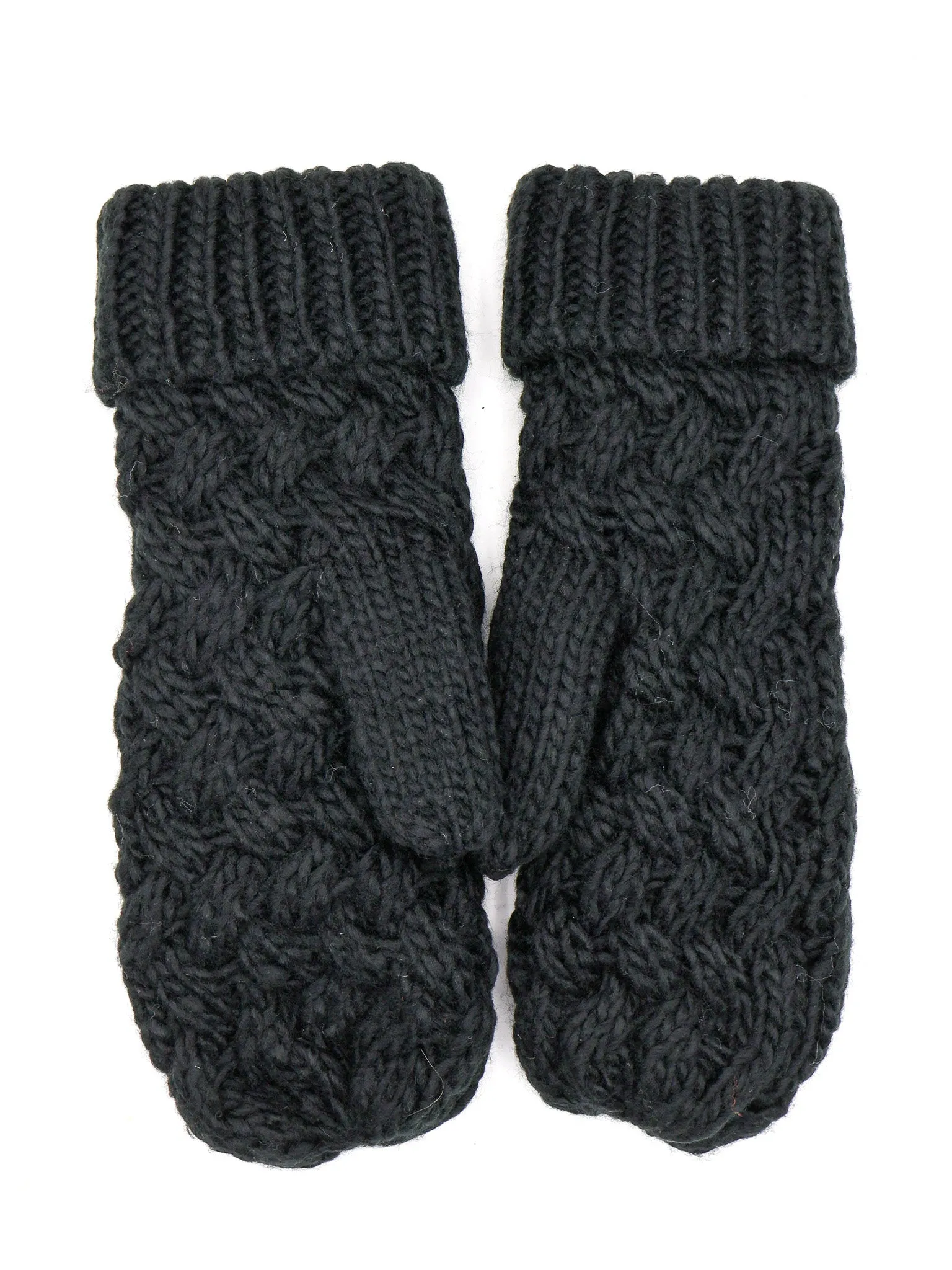 Marshmallow Bubble Knit Mittens