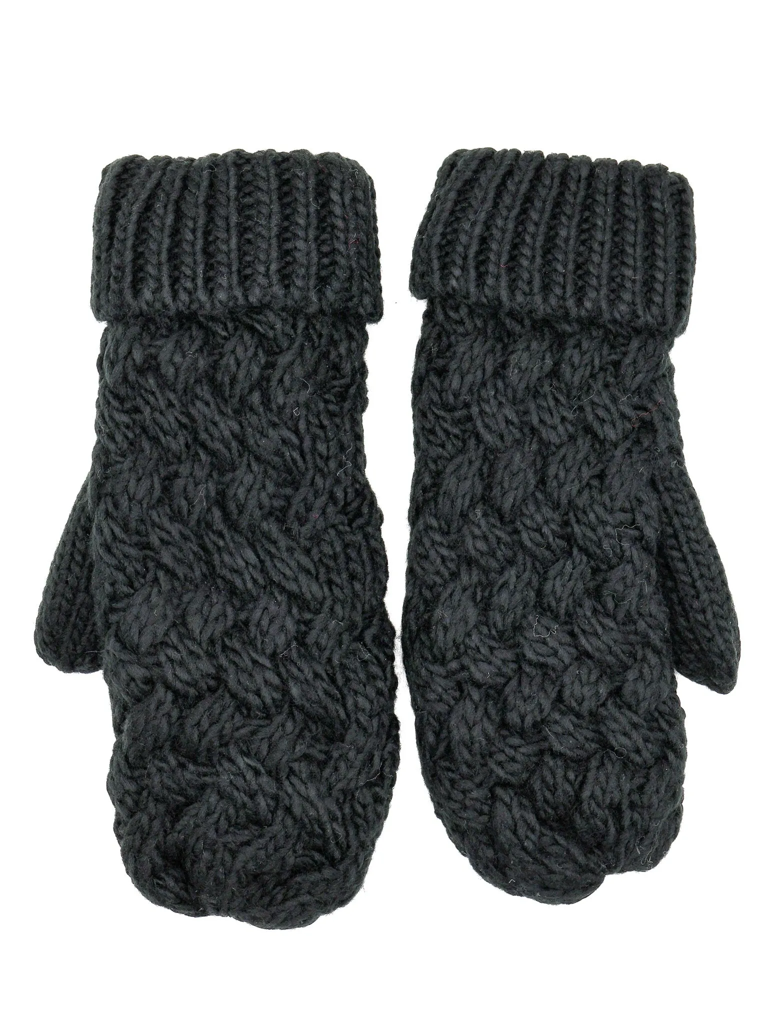 Marshmallow Bubble Knit Mittens