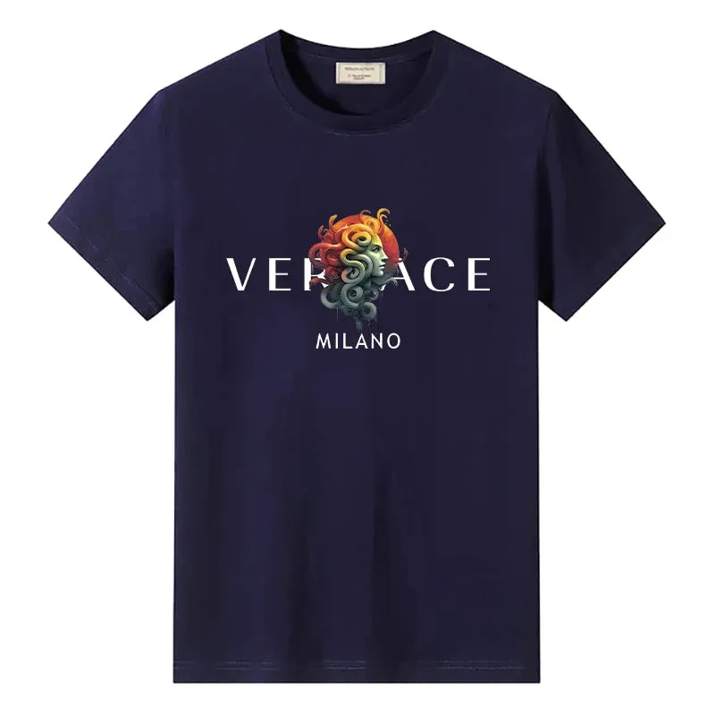 Men Luxury T Shirts High Quality Cotton Casual T Shirt for Male Designer Best Short Sleeved Vintage Trendy Tees New Cloth XS-3XL