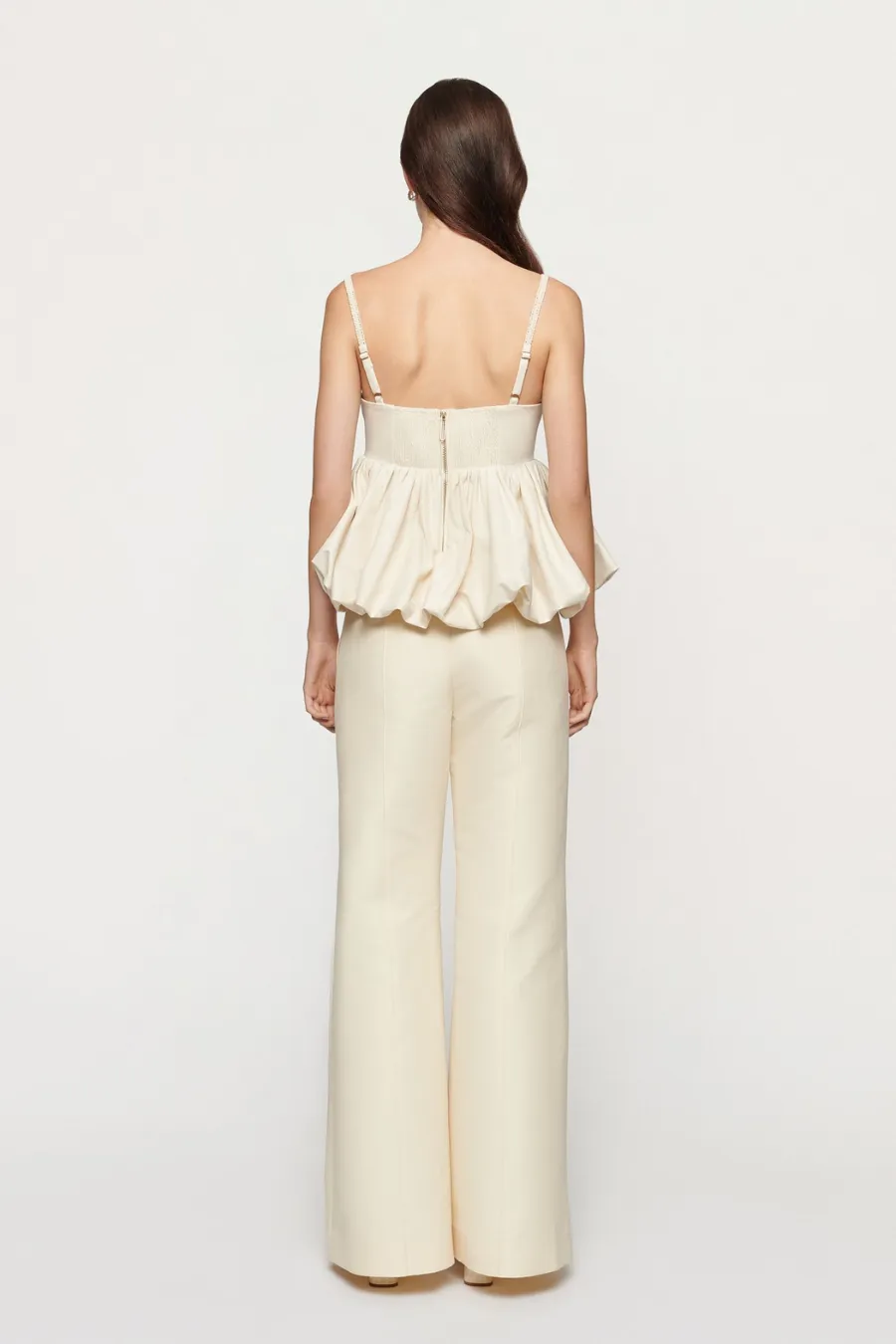 Mimi Peplum Top Cream
