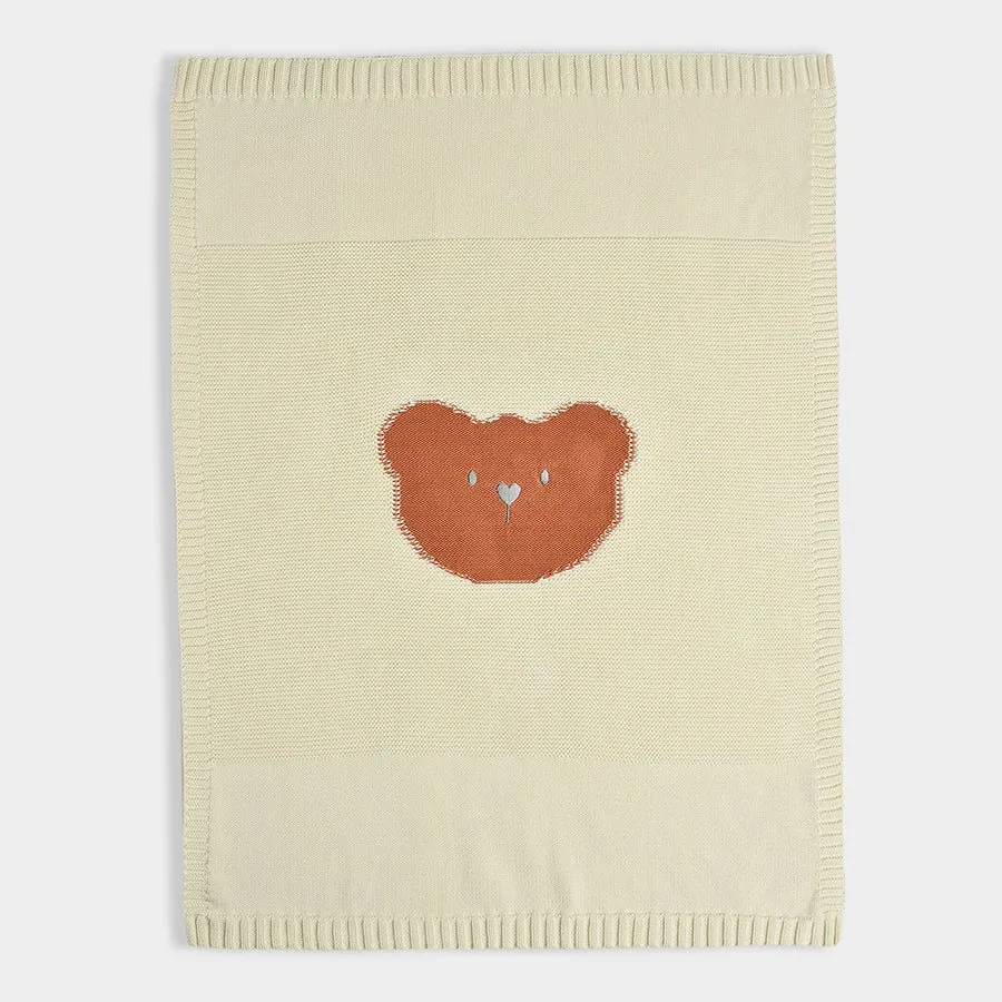 Neutral Love Pearl Knitted Blanket