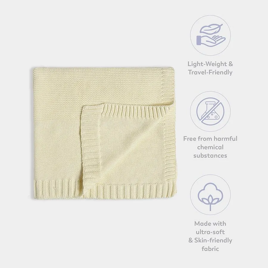 Neutral Love Pearl Knitted Blanket