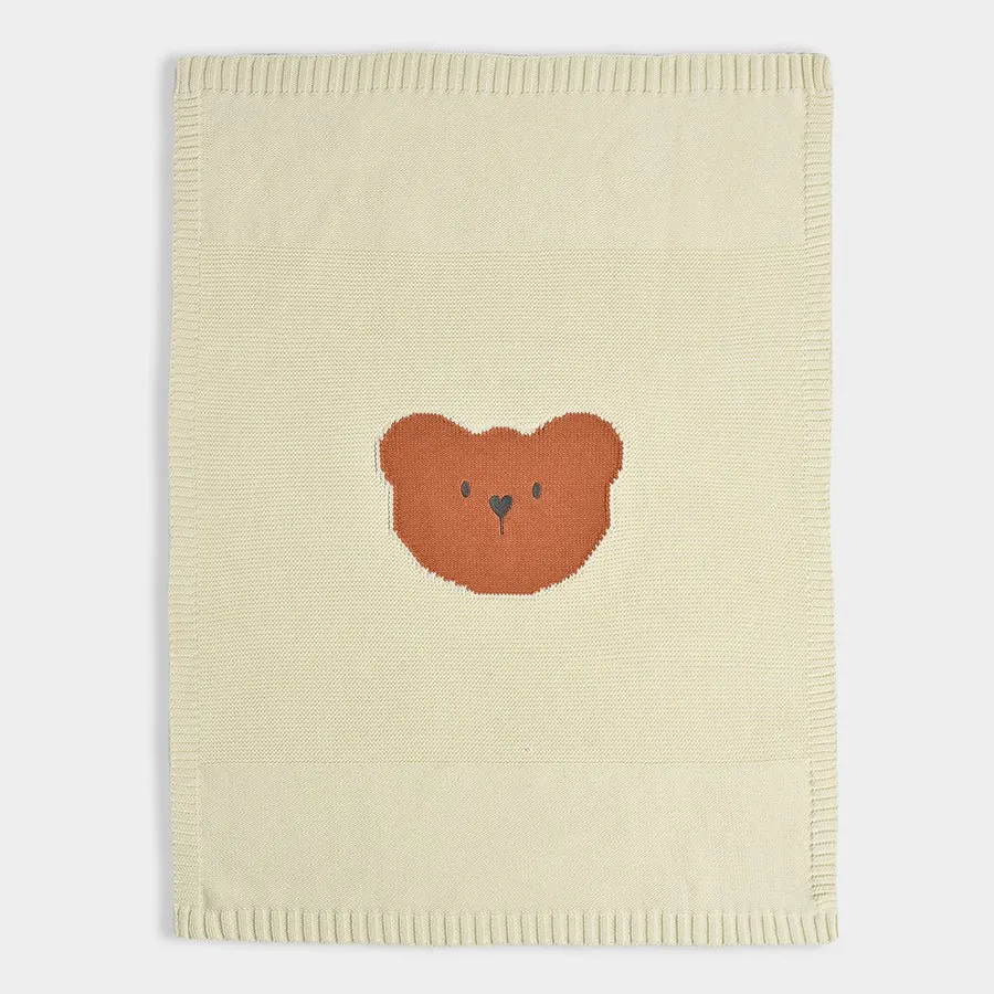 Neutral Love Pearl Knitted Blanket