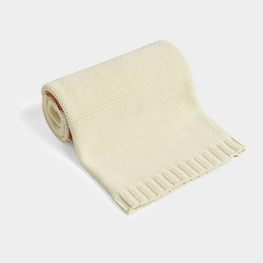 Neutral Love Pearl Knitted Blanket