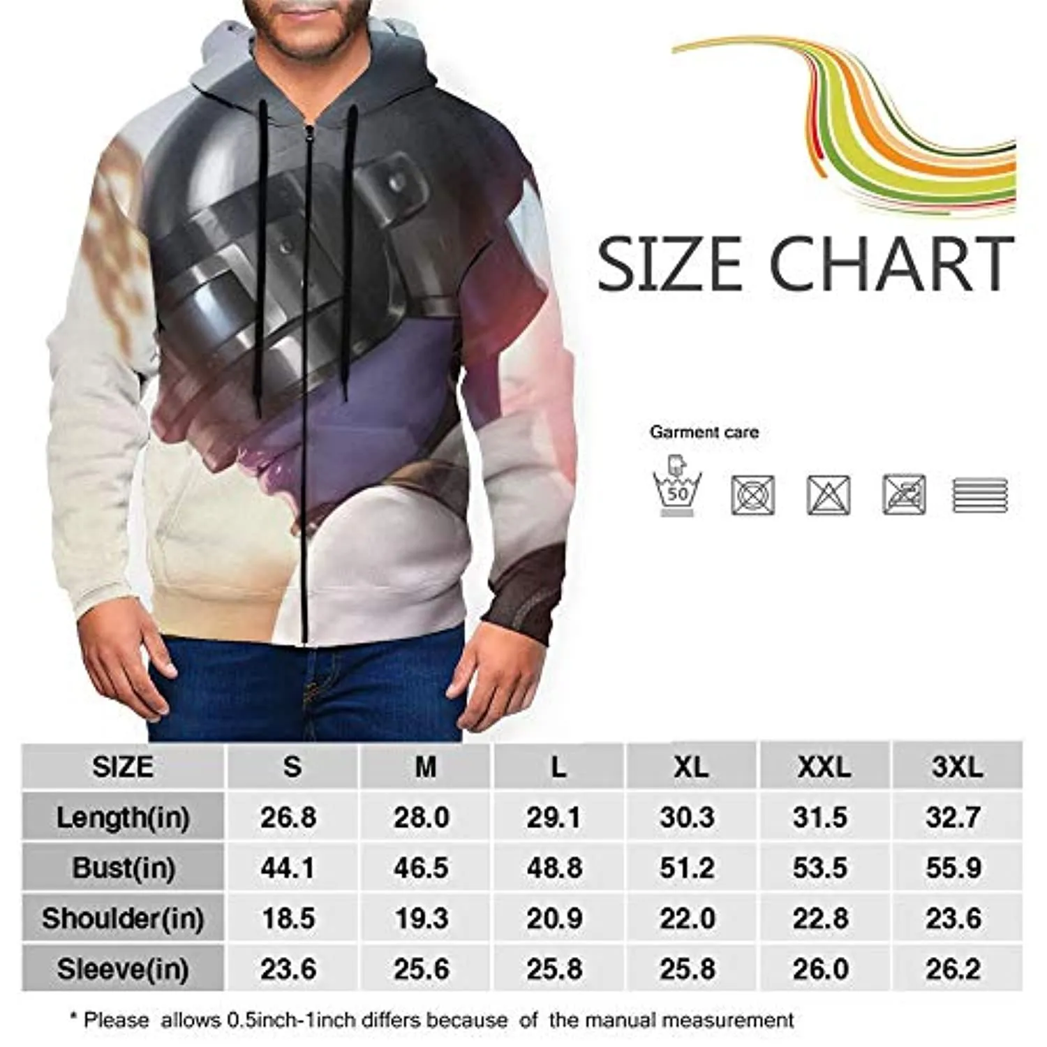 PUBG Hoodies - 3D Print Game White Zipper Jacket with Pockets