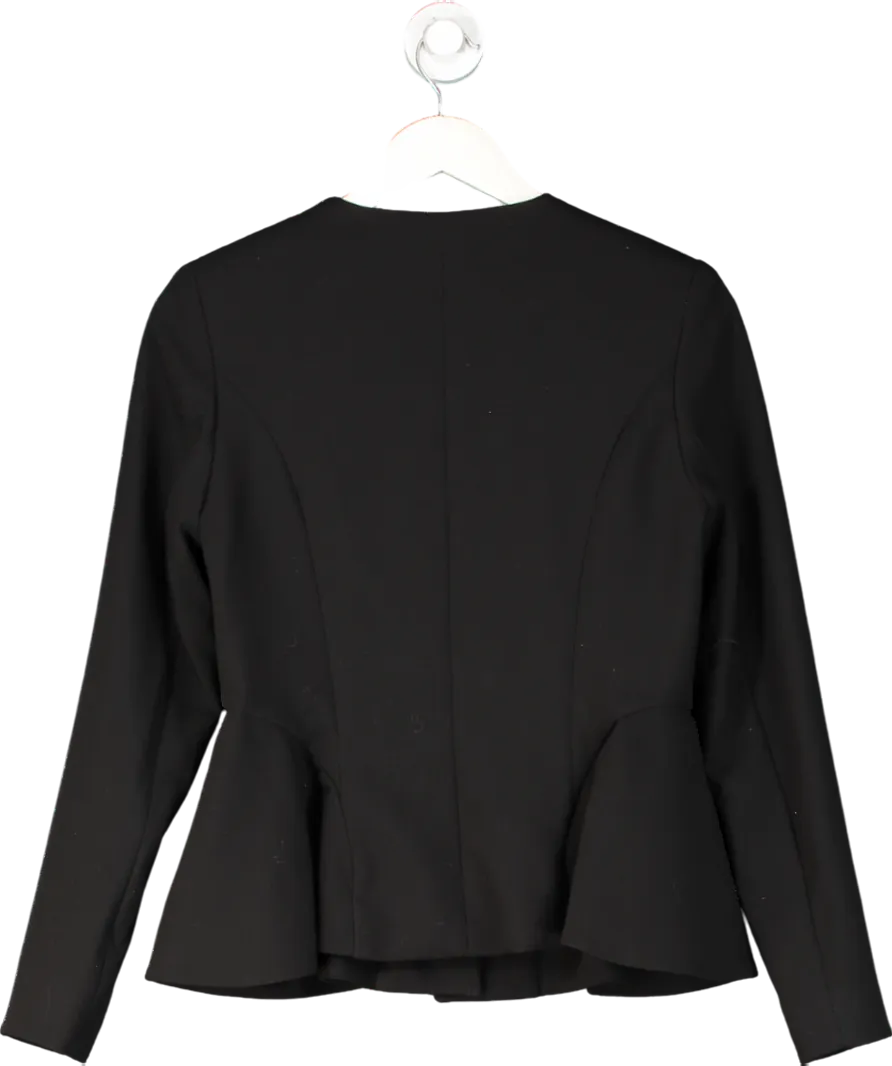 River Island Black Peplum Radical Romance Blazer UK 8