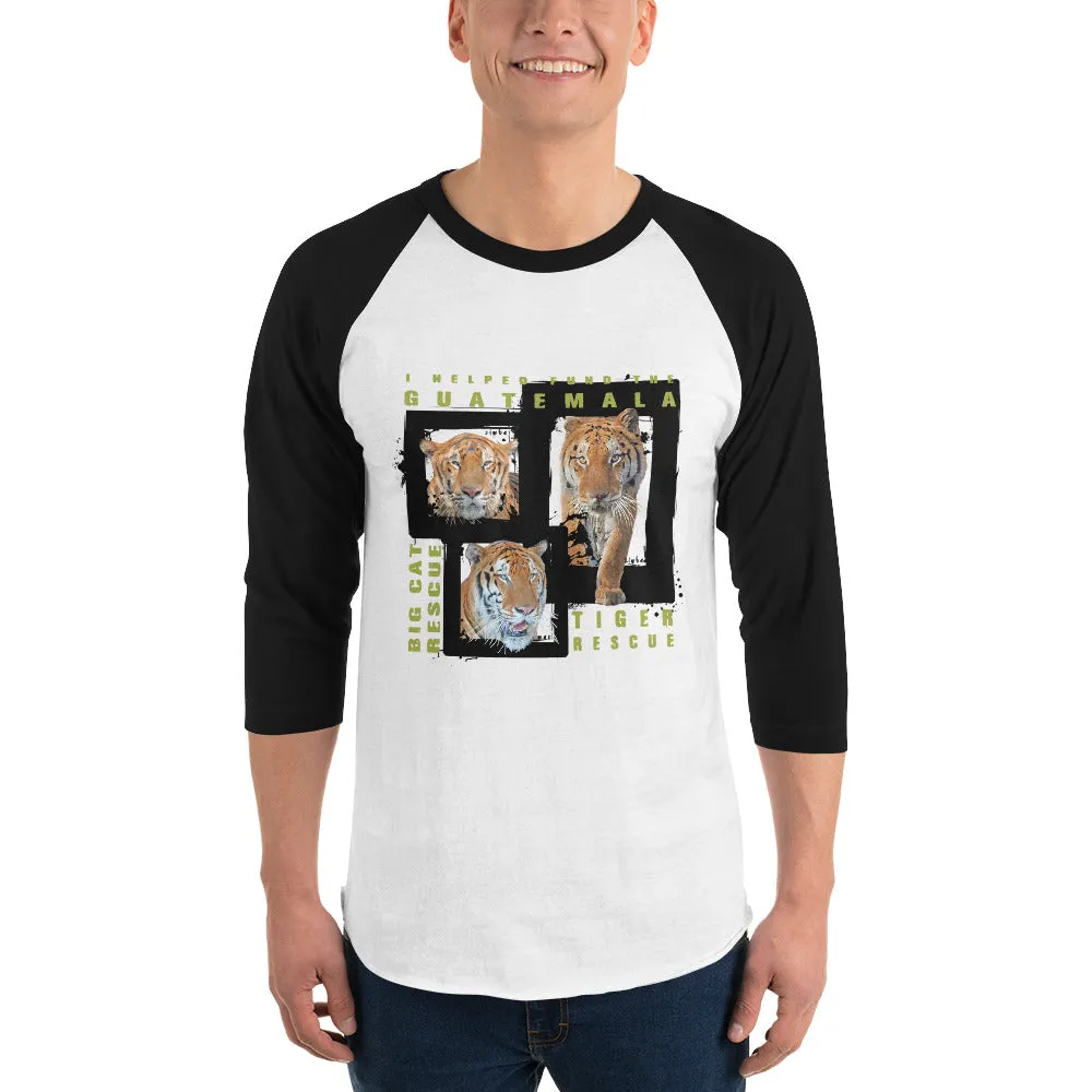 Shirt - Guatemala Tiger Rescue 3/4 Raglan Sleeve