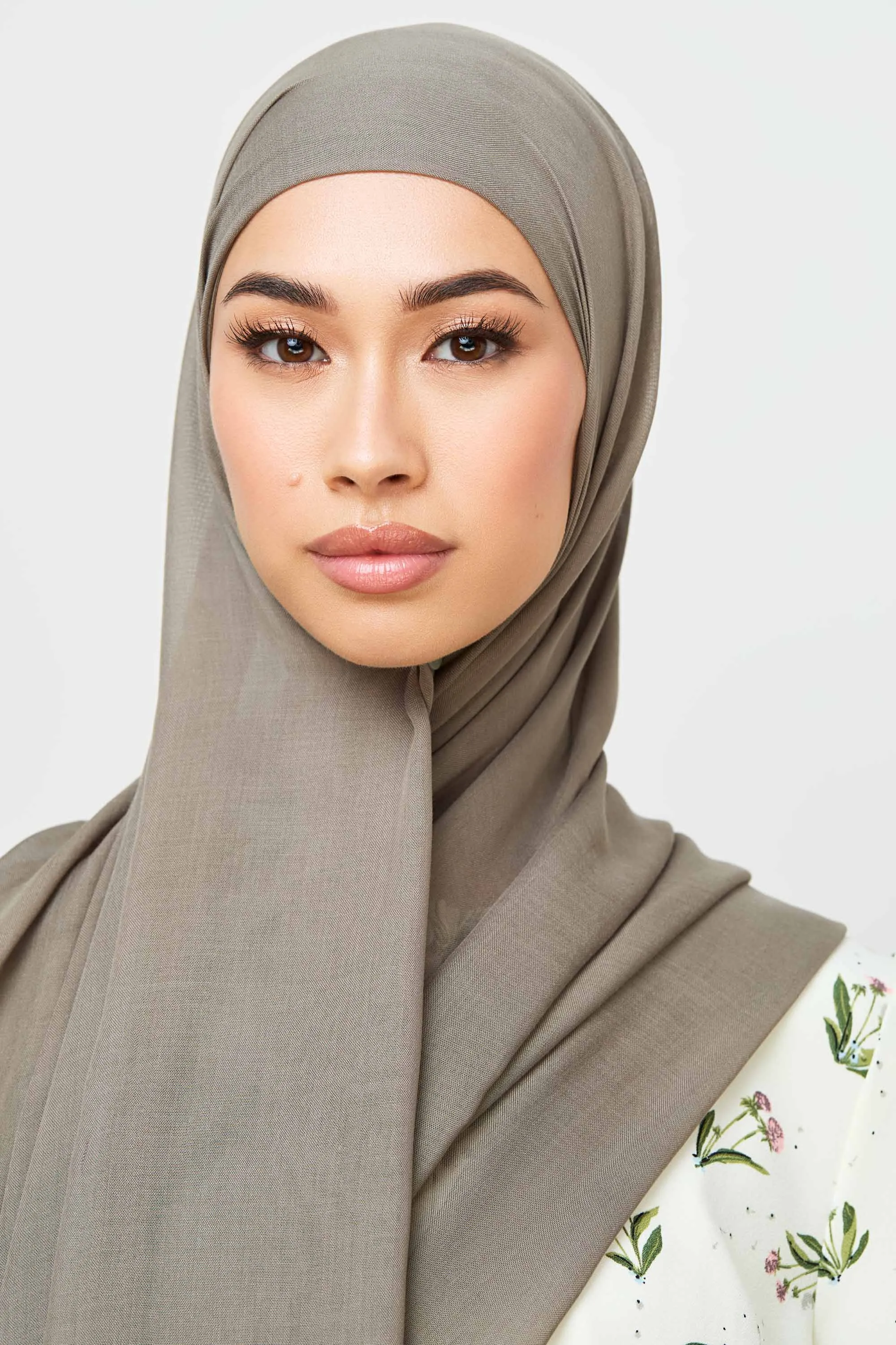 Signature Modal Hijab - Smokey Olive