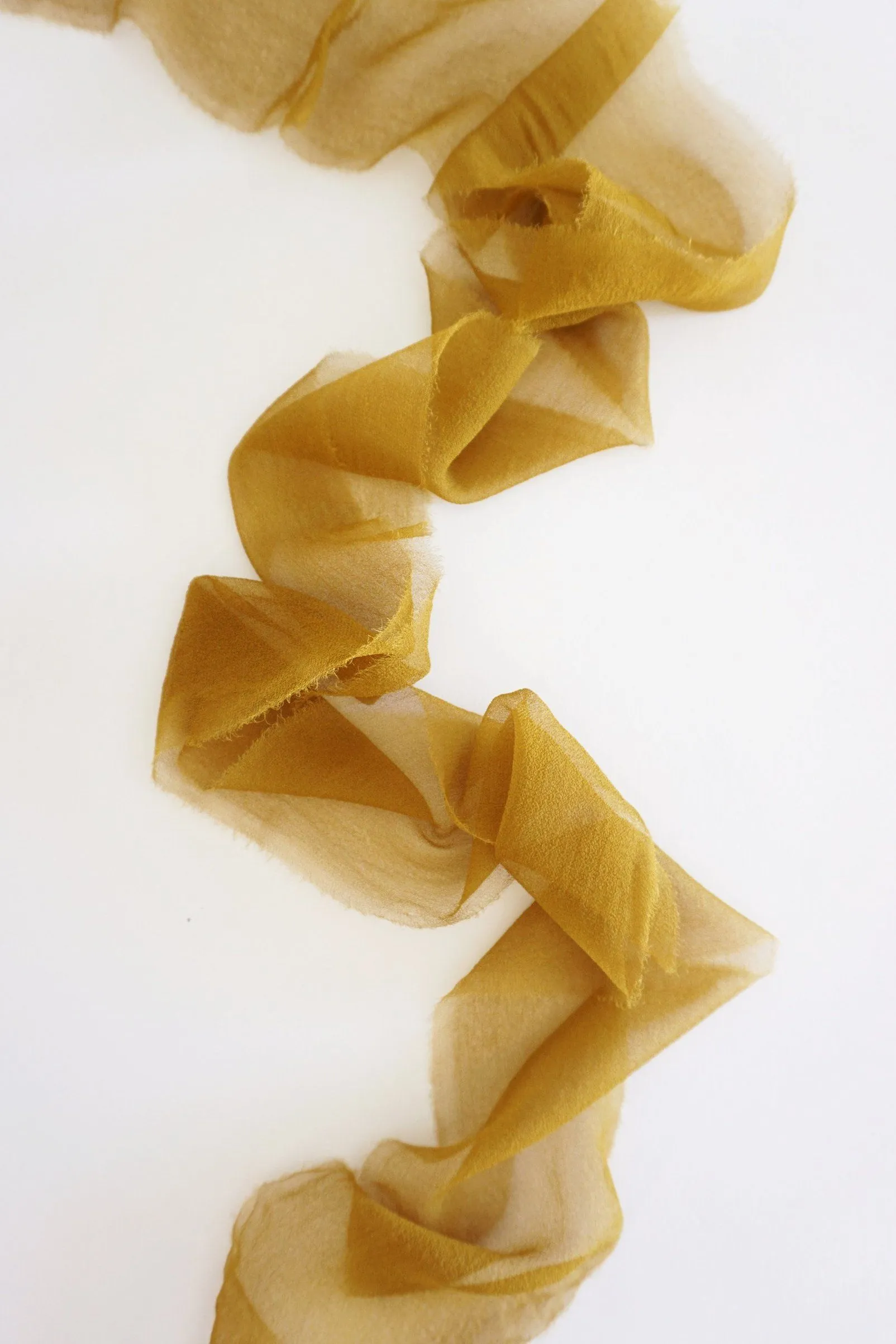 Silk Gossamer Ribbon in Oro