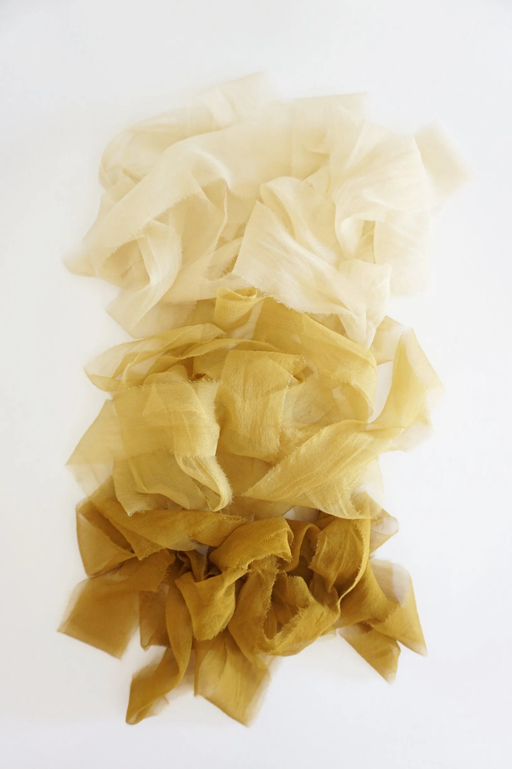 Silk Gossamer Ribbon in Oro