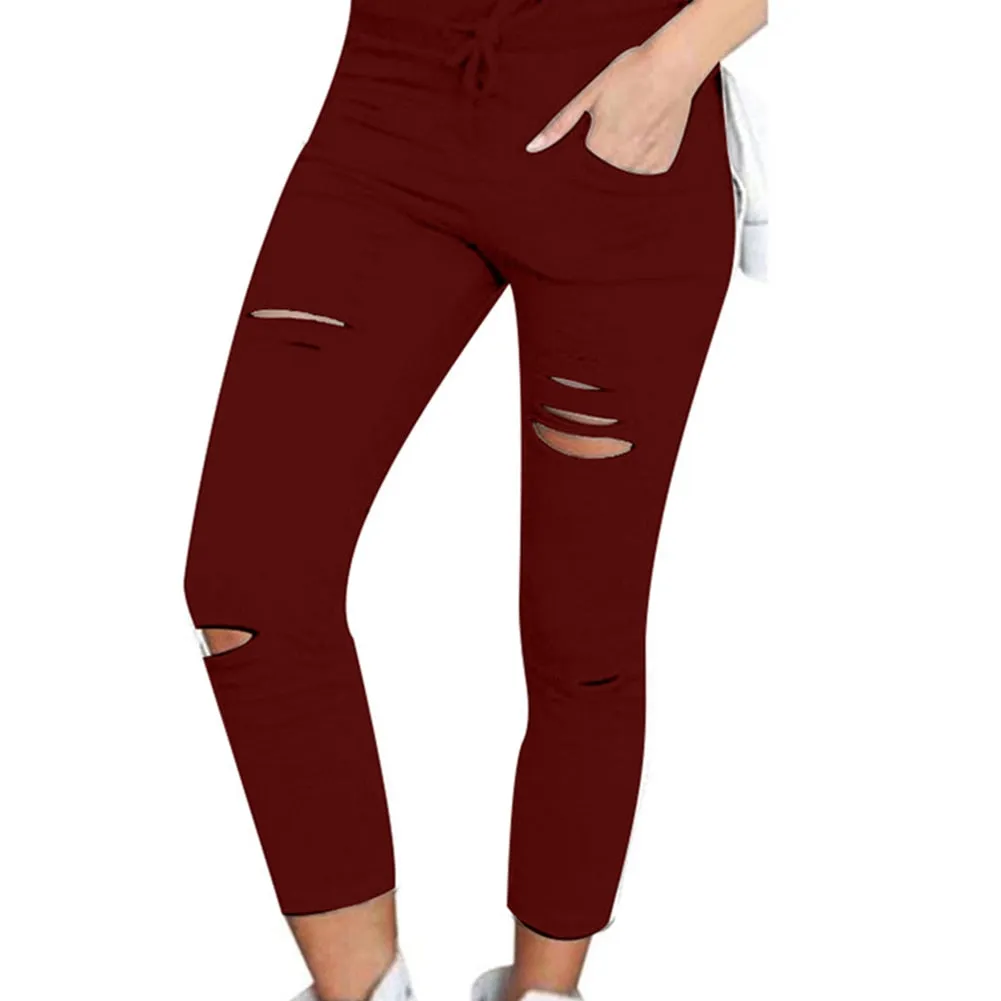Trendy Comfy Highwaist Drawstring Rigid Jeggings