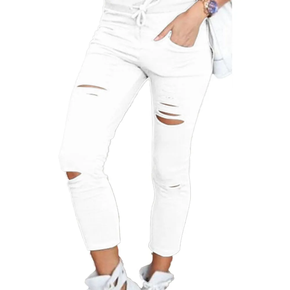 Trendy Comfy Highwaist Drawstring Rigid Jeggings