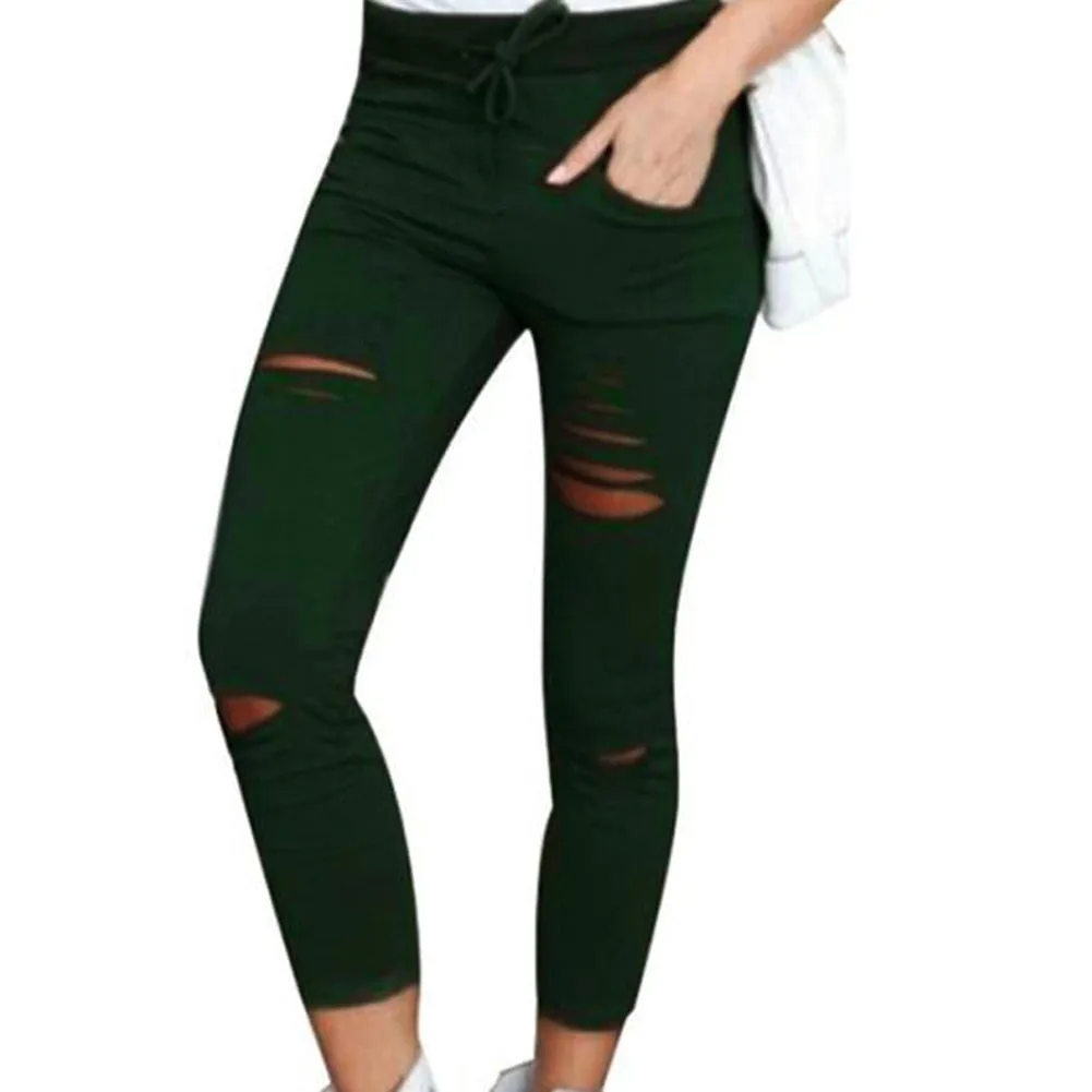 Trendy Comfy Highwaist Drawstring Rigid Jeggings