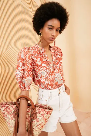 Ulla Johnson - Imari Top in Orange Blossom