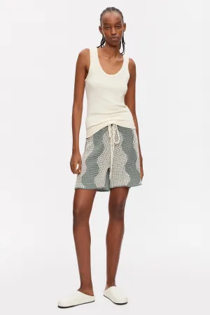 Women's Knit Crew Tank in Natural