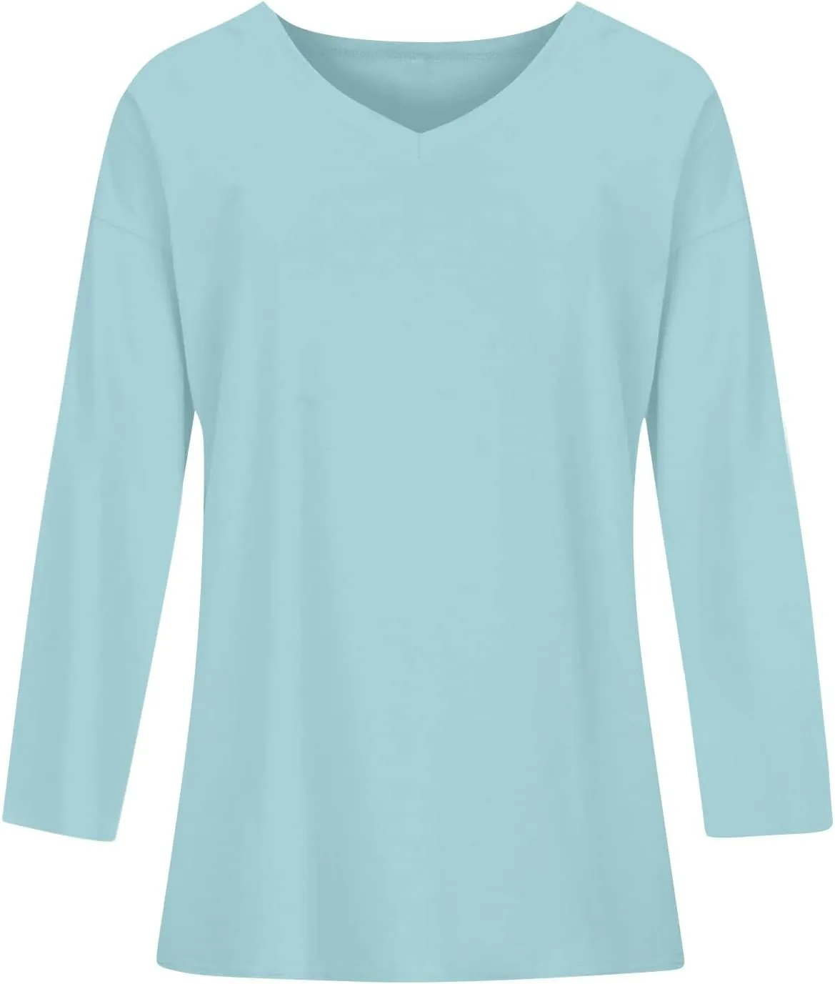 Womens Long Sleeve Tops Oversized V Neck Sweatshirts Casual Trendy Shirts Fall Winter Clothes 2024